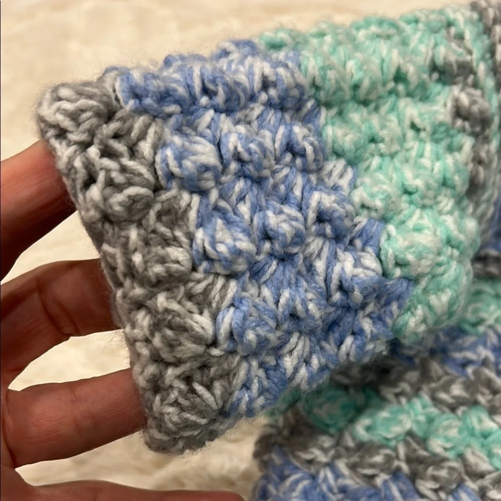 Handmade Crochet Baby Sweater with Booties… Granny Stitch Pattern